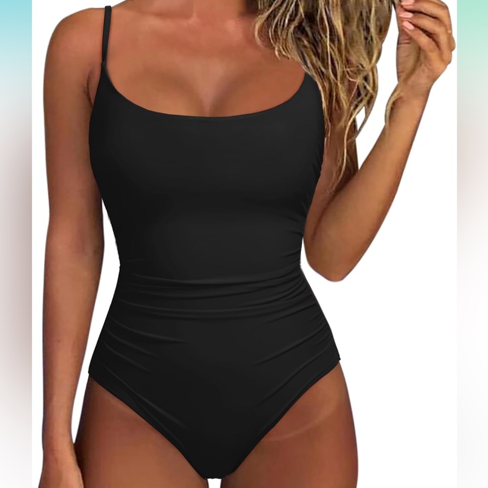Woman’s Black One Piece Swimsuit